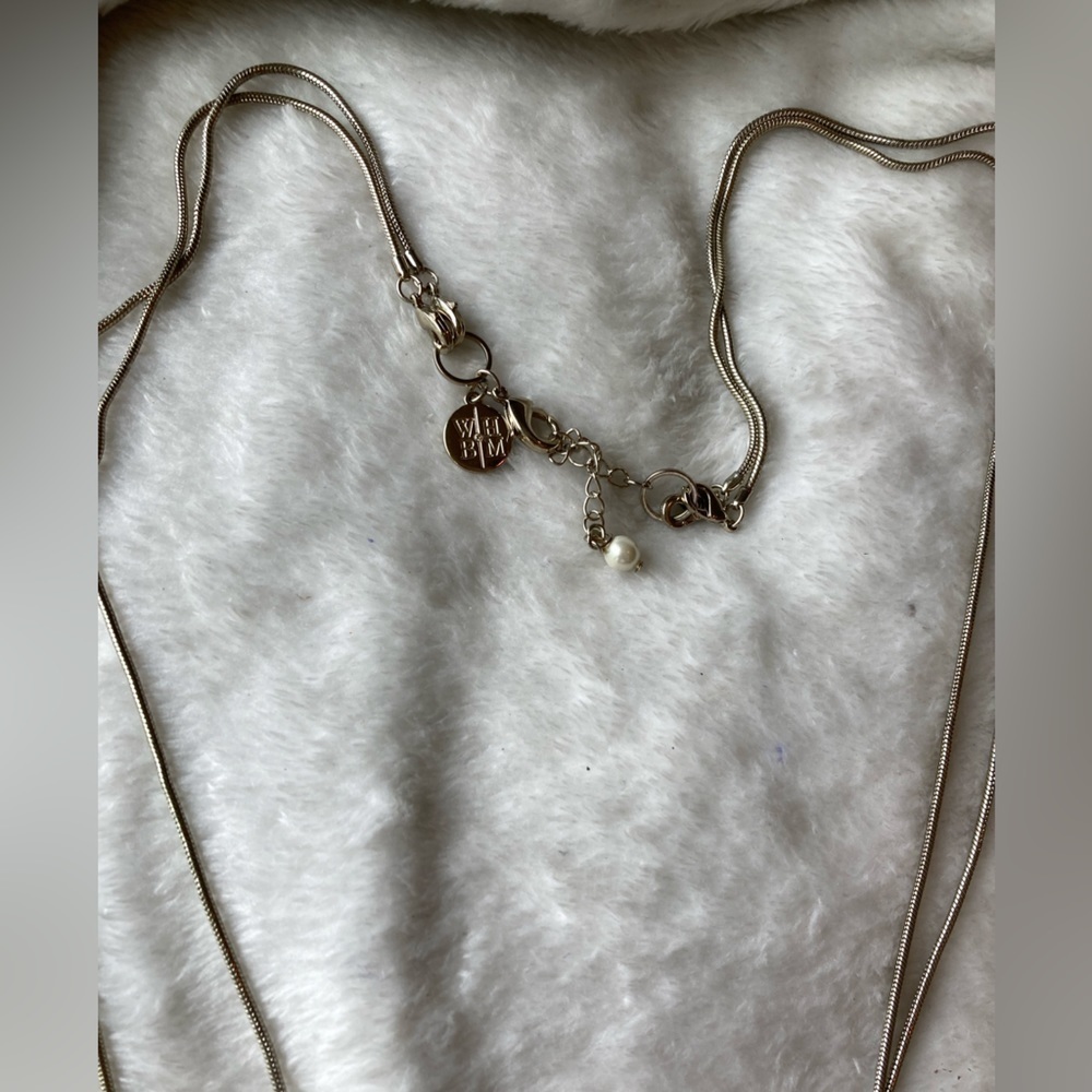 White House‎ Black Market Convertible Necklace with Faux Pearls - Picture 5 of 9